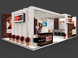 Exhibition Stall 3d Model 9x6 Mtr 2 Sides Open Exhibition Stall Design Exhibition Stall Stall Designs