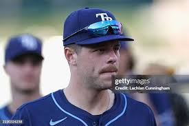Chandler Simpson of the Tampa Bay Rays bats in the top of the eighth...  News Photo