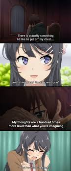 The best site to see, rate and share funny memes! Daily Konosuba Confession Meme 61 Pedo Neet Does Not Dream Of Bunny Girl Senpai Animemes
