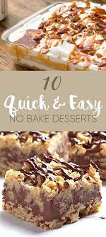 10 Quick And Easy No Bake Desserts Society19 Easy Desserts Quick Easy Desserts Easy No Bake Desserts