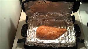 How To Never Clean Your George Foreman Grill Again: Chicken Breast Test -  Youtube