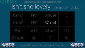 Isn T She Lovely E No Bass Youtube ℗ 2003 the verve music group, a division of umg recordings, inc. isn t she lovely e no bass