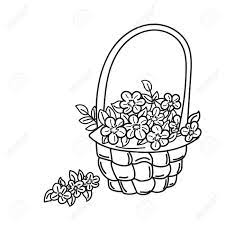 Check our collection of black white flower clipart, search and use these free images for powerpoint presentation, reports, websites, pdf, graphic design or any other project you are working on now. Basket With Flowers Hand Drawn Sketch Doodles Vector Design Elements Isolated On White Background Vector Illustration Royalty Free Cliparts Vectors And Stock Illustration Image 56195704