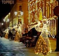 Factory Direct Price Outdoor 3D Motif Lighted Angel ...