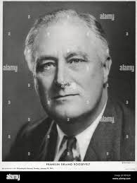 U.S. President Franklin Delano Roosevelt, Head and Shoulders Portrait, 1941  Stock Photo