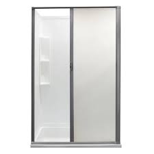 Rv Retractable Rolling Shower Door Platinum In 2020 Shower Doors Clean Shower Doors Shower