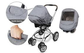 With Mobility In Mind Manito Melange Infant Carseat Weather Shield Has Handle Opening Where You Can Easily Access The Infant Car Seats Baby Strollers