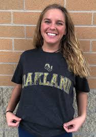 Oakland University Golden Grizzlies Black Archer Short Sleeve T Shirt Oakland University Short Sleeve Shirts