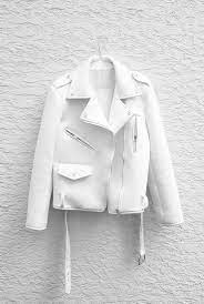 Pure White Leather White Leather Jacket Fashion White Fashion