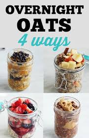Nutritious & delicious + free shipping Overnight Oats 4 Ways Happy Food Healthy Life