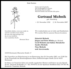 For some it meant the coming of freedom—for intellectuals. Traueranzeigen Von Gertraud Michnik Waz Trauer De