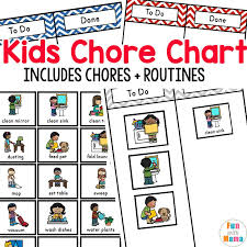 kids chore chart fun with mama