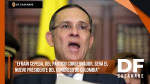 Efraín Cepeda, del Partido Conservador, será el nuevo presidente del  Congreso de Colombia