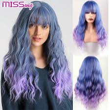 This simple style gives you a shy look. Buy Ladies Fashion With Bangs Long Curly Hair Wig 16 Colors At Affordable Prices Free Shipping Real Reviews With Photos Joom