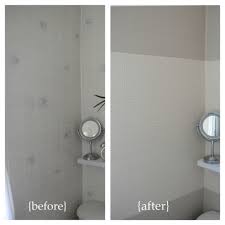 Great savings & free delivery / collection on many items. Before And After Horizontal Stripes Bathroom Wall Panels Plastic Tile Painting Tile