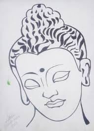 35 Ideas For Painting Drawing Art Gautam Buddha Creative Things Thursday How to draw lord buddha face drawing step by step for kids. painting drawing art gautam buddha