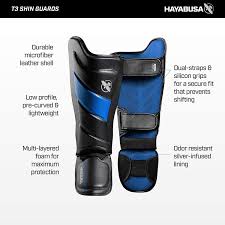 Hayabusa Shin Guards T3 Muay Thai And Kickboxing Men And Women