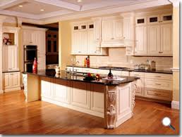 Once the entire front or side of a cabinet has been covered in glaze, use a clean area of your rag and a very light touch to smooth out all the circular marks. Cream Maple Glaze French Vanilla Rta Kitchen Cabinets