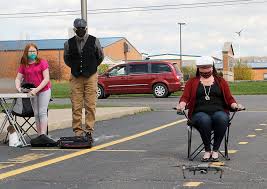 Northwestern 4th Grader flies drone over school