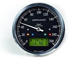The Chronoclassic Speedo From Motogadget Is A Multi Purpose Analogue Speedometer In A Classic Round Casing Technically I Scrambler Motorcycle Scrambler Speedo