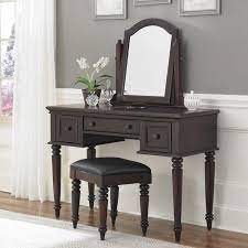 Home Styles Bermuda Espresso Wood Vanity And Bench 5542 72 The Home Depot Bedroom Vanity Set House Styles Bedroom Vanity Table