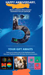 Arsenal codes | updated list. Screenshot Got A Email For My 5 Year Anniversary From Playstation And There Were Avatar Codes In It So If Anyone Else S 5 Year Anniversary Is Coming Up Check Your Email To