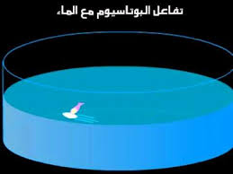 تفاعل الصوديوم والبوتاسيوم مع الماء