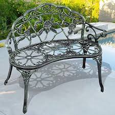 Robot Check Garden Bench Aluminium Outdoor Furniture Metal Garden Benches