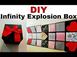 Exploding cards are cheap, cute, clever, and much more meaningful than a regular card. Diy Valentine S Day Surprise Box For Boyfriend Husband Reasons Why I Love You Youtube Diy Exploding Box Explosion Box Diy Gifts For Boyfriend