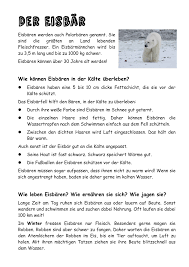 Kostenlose arbeitsblätter und übungen für deutsch in der 1. Lesetext Zum Thema Eisbar Geeignet Zum Erstellen Von Referaten Und Plakaten Unterrichtsmaterial In Den Fachern Deutsch Sachunterricht Unterrichtsmaterial Sachunterricht Grundschule Eisbar