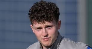 Nathan Broadhead made his Premier League debut for Everton under Carlo  Ancelotti in April The Blues are currently in talks with the 23-year-old  over fresh terms, with his existing contract due to