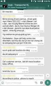 Pemandu tersebut telah dijumpai meninggal dunia di dalam kereta akibat dibunuh. Ada Kesan Melecet Pada Leher Pemandu Grab Ditemui Mati Dibunuh