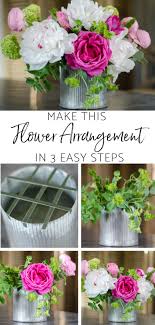 Make This Spring Flower Arrangement In 3 Easy Steps Sanctuary Home Decor Small Flower Arrangements Spring Flower Arrangements Flower Arrangements Diy