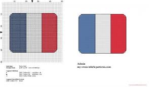 Small France Flag Free Cross Stitch Pattern Click To View Cross Stitch Patterns Free Cross Stitch Patterns Free Cross Stitch
