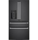 CafÃ© 35.625 Inch 27.8 cu. ft French Door Refrigerator in Black CVE28DP3ND1 CAFE