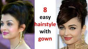 8 Simple Hairstyle With Gown Bun Hairstyle Trending Hairstyle Wedding Hairstyles Hairstyle Youtube