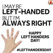 International left handers day is an international day observed annually on august 13 to celebrate the uniqueness and differences of left handed individuals. Rity3i7j1weumm