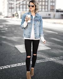 What To Wear In 50 Degree Weather For All Occasions Outfit Ideas Hq Trendy Fall Outfits Chic Fall Outfits Denim Jean Jacket Outfits