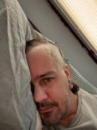 Resting vacation face.