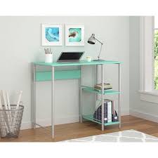 Ameriwood Home Garrett Metal Office Desk With 2 Side Shelves Multiple Colors Walmart Com Student Desks Metal Office Desk Desk