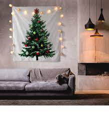 実例 手軽にクリスマス気分 ツリータペストリーの付け方や飾り方 タペストリー ツリー クリスマスインテリア クリスマス ツリー オーナメント