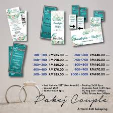 Mix design size bentuk sticker door gift ikut kad kahwin tema islamic size 4 5 6 7 8cm moq 20pcs shopee malaysia. Kad Kahwin 17 Murah Murah Melaka Posts Facebook