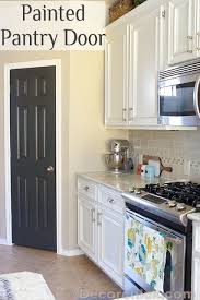 The Painted Pantry Door Decorchick Painted Pantry Doors Painted Pantry Painted Interior Doors