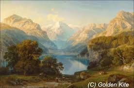 Counted Cross Stitch Patterns And Kits Mountain Landscape 2 Medium Eduard Friedrich Pape