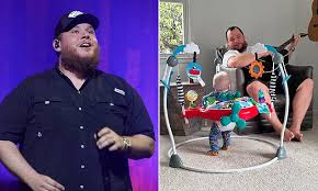 Emotional Luke Combs reveals he missed son Beau's birth while