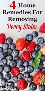 Removing Berry Stains From Clothing Home Remedies