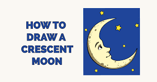 It is a large moon compared to the earth, and it affects the tides and stabilizes the rotation of the earth on its axis. How To Draw A Crescent Moon Really Easy Drawing Tutorial