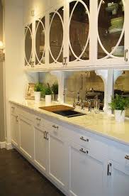 Antiqued Mirror Splash Back Love Mirror Backsplash Home Kitchens Kitchen Redo