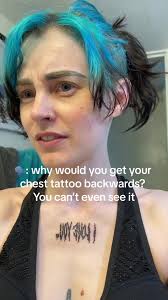 Love Backwards Is Evil Tattoo