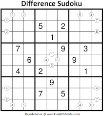 This site offers various sudoku puzzles in different sizes and difficulties that you can download, print, and play. Difference Sudoku Puzzle Daily Sudoku League 212